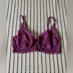 NWOT Skarlett Blue Minx Balconette Bra Plum Pink 30DD